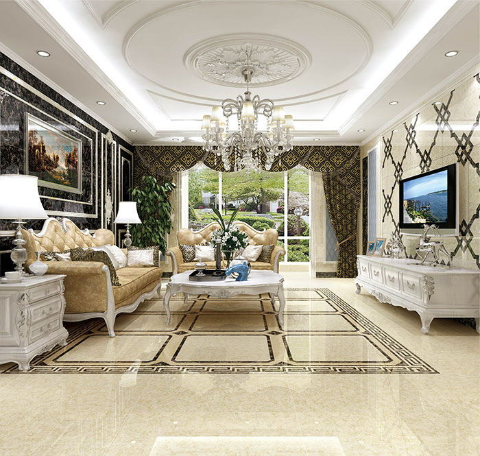 02.激情AV青青草陶瓷砖客厅KMA98008-KMB98005效果图