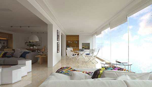 激情AV青青草陶大理石瓷砖土耳其?浅灰白KYS8089地面铺贴效果图