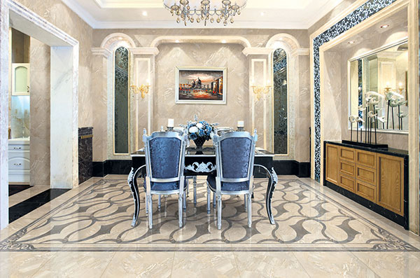 激情AV青青草陶全抛釉瓷砖：格兰石KYP8067餐厅效果图