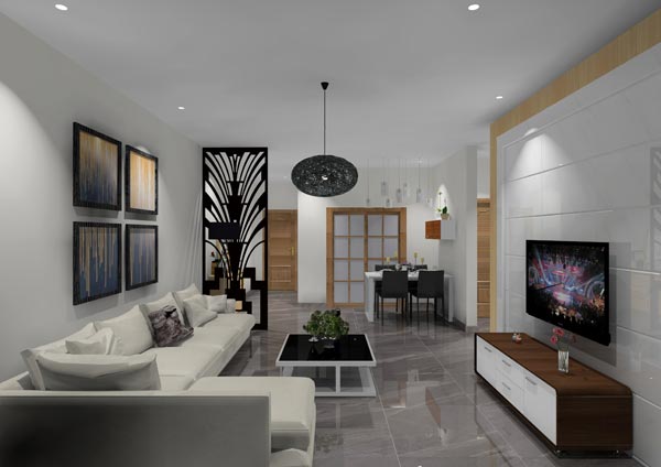 激情AV青青草陶家装：佛山灯湖华府90㎡现代简约青青草色情网站效果鉴赏