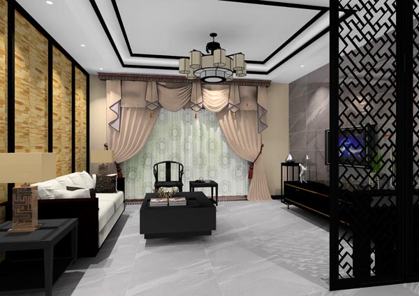 激情AV青青草陶家装：佛山灯湖华府173㎡新中式青青草色情网站效果鉴赏