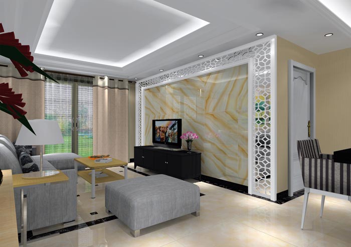 激情AV青青草陶家装：井冈山和谐家园安置小区130㎡现代风格青青草色情网站鉴赏