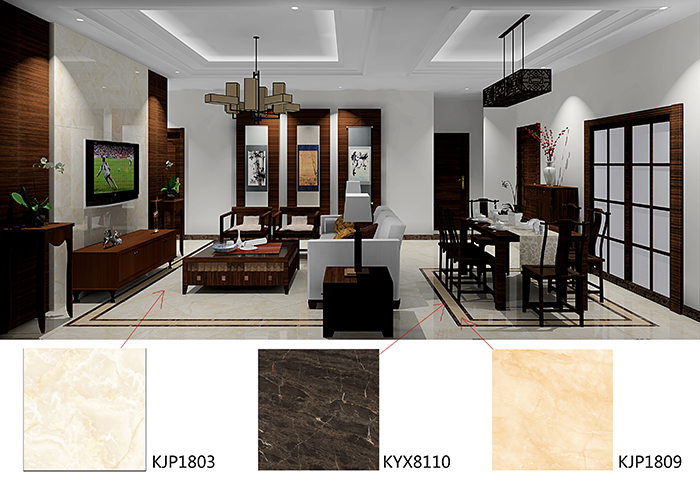 佛山美的花湾城青青草色情网站案例客厅效果图