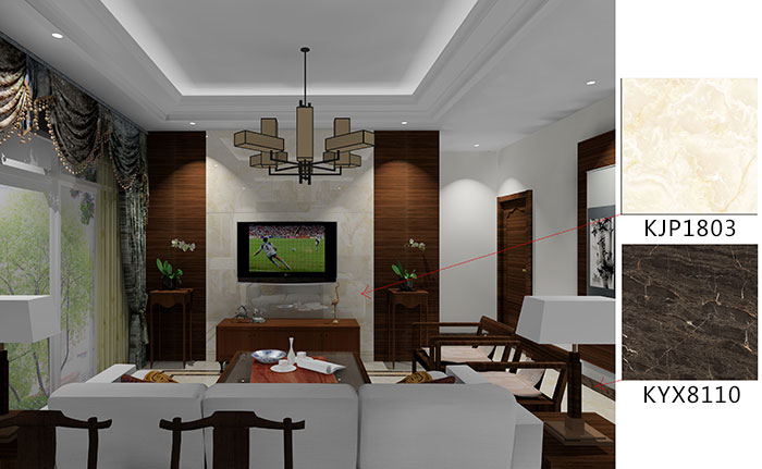 佛山美的花湾城青青草色情网站案例客厅效果图