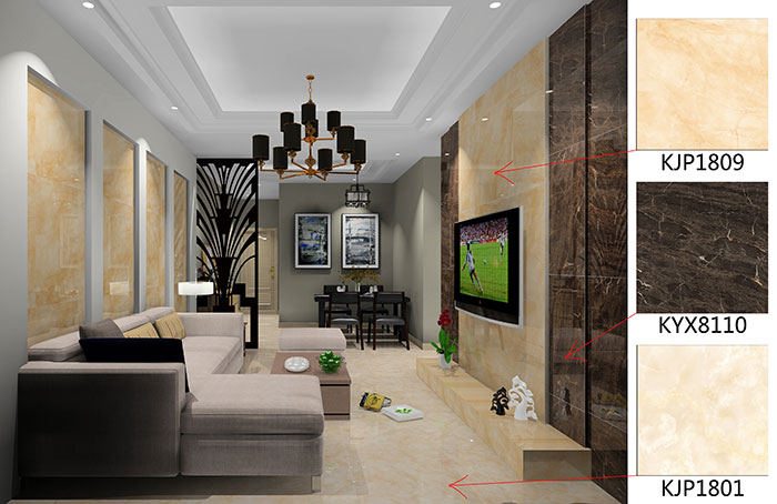 佛山美的花湾城青青草色情网站案例客厅效果图