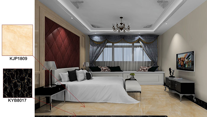 佛山万科·湖岸青青草色情网站案例卧室效果图