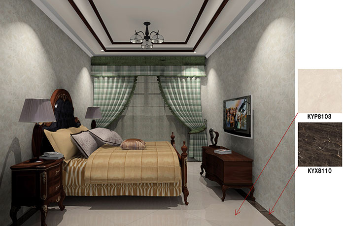 大沥碧桂园·华府青青草色情网站案例卧室效果图